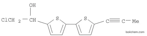 Molecular Structure of 114916-00-6 (2-Chloro-1-(5'-(prop-1-ynyl)-2,2'-bithiophen-5-yl)ethanol)